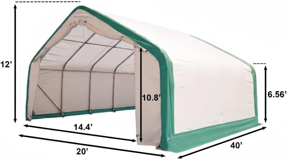 buy 20x40x12 storage shelter,20x40x12 peak shelter worth buying,heavy duty outdoor storage building pros cons,DuraYu storage shelter versus alternatives,should I buy a single truss storage shelter,best 800 sq ft outdoor shelter for equipment performance testing and real-world results