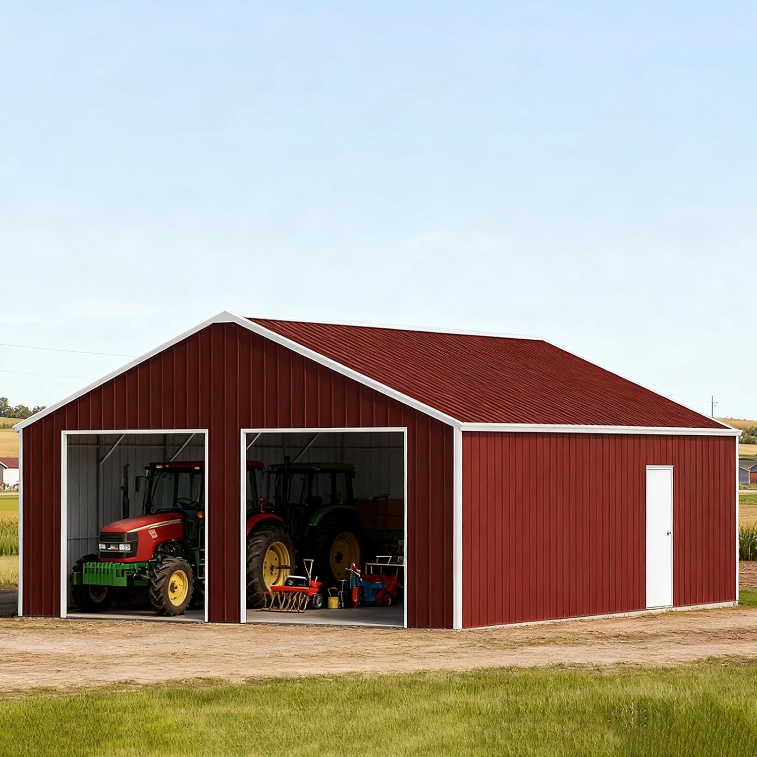 buy 22x23 metal garage shed,heavy duty prefab steel building,2 car workshop shed pros cons,trustmade metal garage worth buying,best metal garage for tractor storage,should I buy a metal garage shed - detailed features and technical specifications