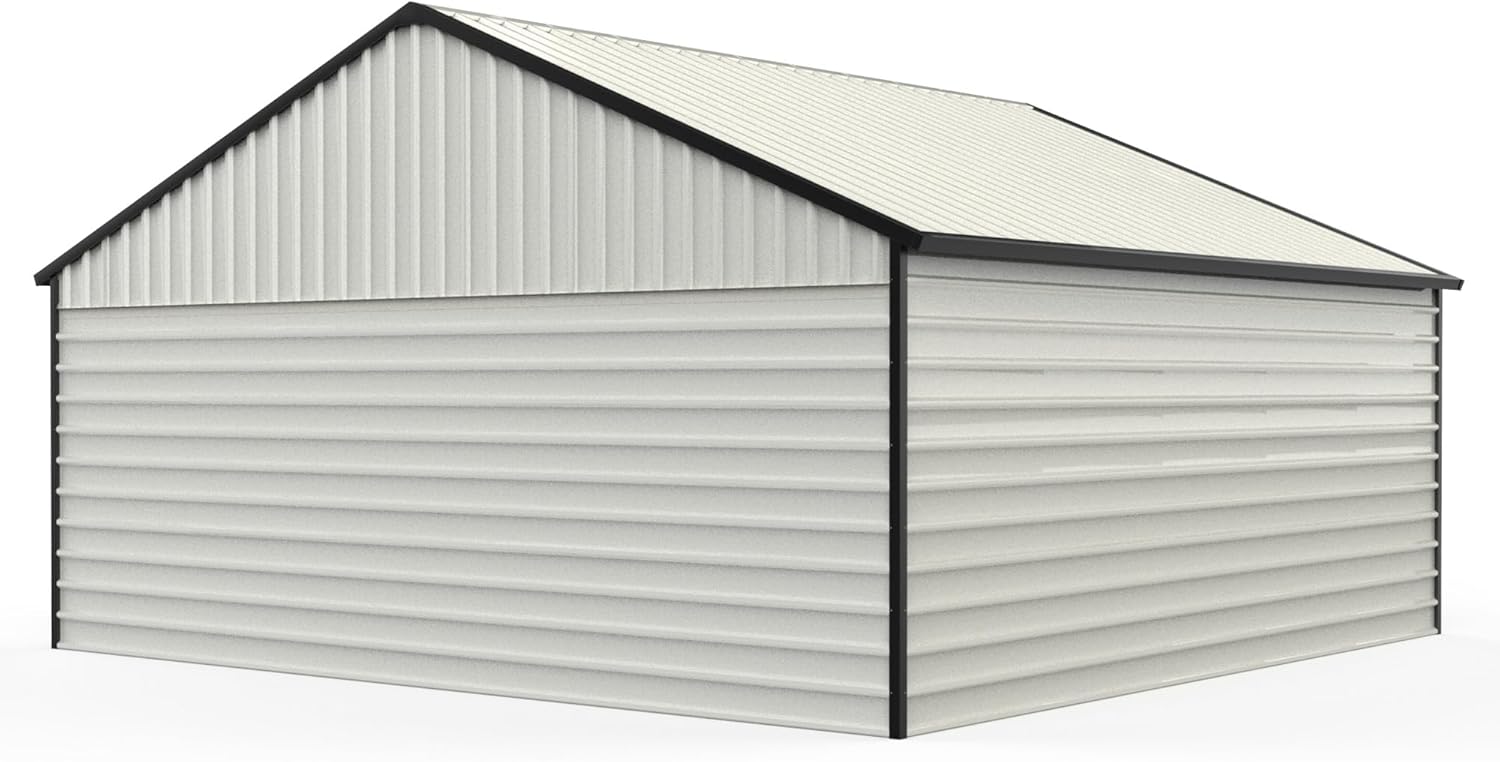 buy 23x22 metal garage shed,23x22 metal shed worth buying,best double garage metal shed,23x22 metal shed pros cons,SeeTruth metal garage honest,should I buy a 23x22 metal shed unboxing and complete package contents