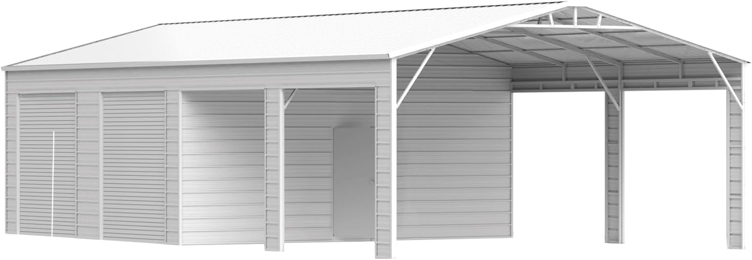 buy 23x46ft metal garage,23x46ft metal garage worth buying,best heavy duty metal garage,KoreJetMetal garage pros cons,metal garage with carport vs alternatives,should I buy a 23x46ft metal building - detailed features and technical specifications