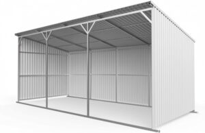 Image 1 of buy 25x12 livestock shelter metal farm shed