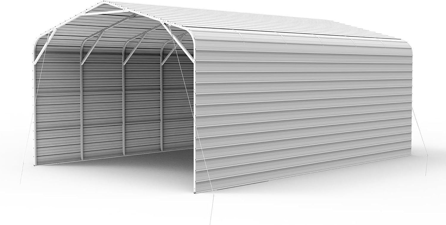 buy 30x20 galvanized metal garage,should I buy 30x20 steel garage,best all-steel carport with side panels,30x20 metal garage pros cons,heavy duty carport for trucks worth buying,30x20 outdoor vehicle shelter vs carport - detailed features and technical specifications