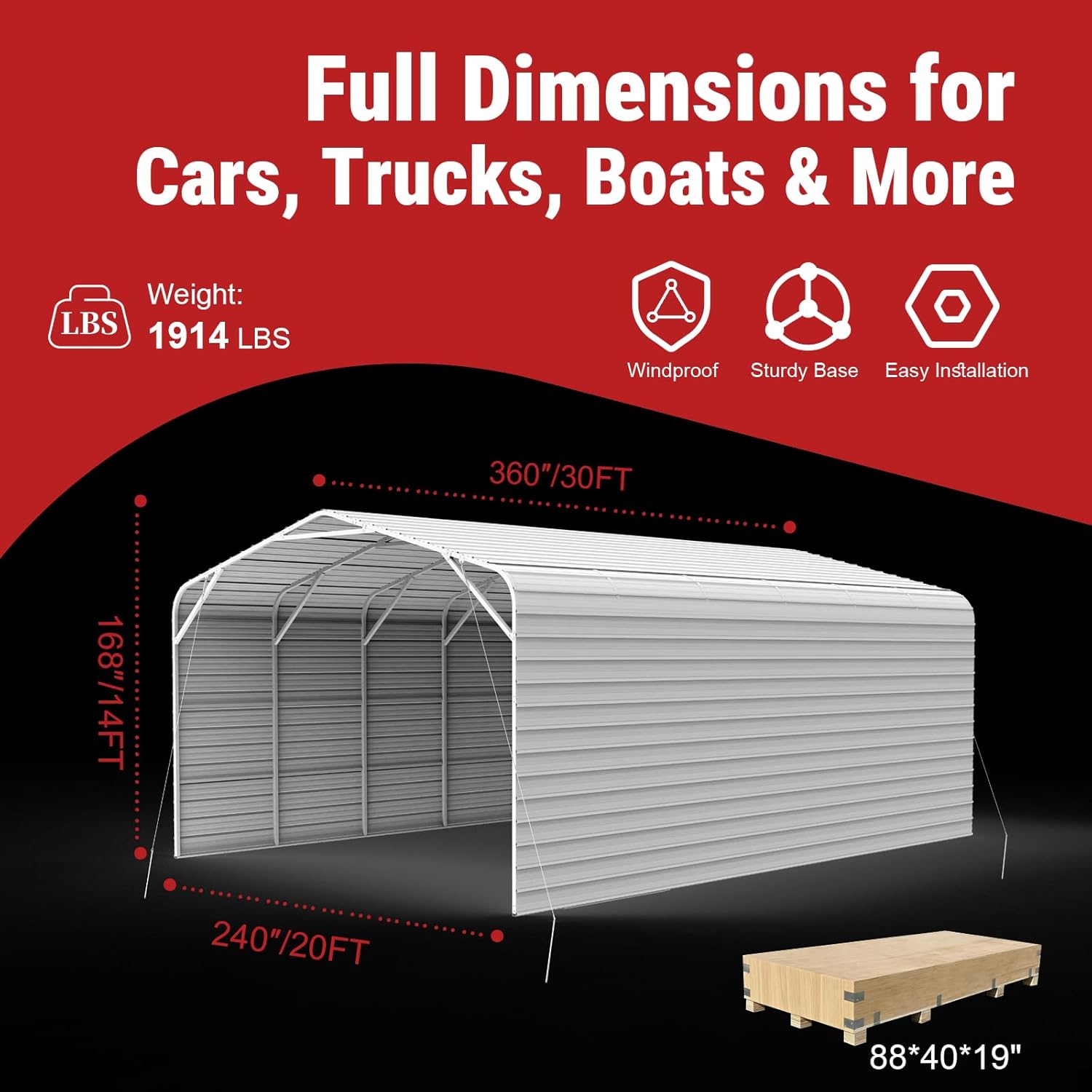 buy 30x20 galvanized metal garage,should I buy 30x20 steel garage,best all-steel carport with side panels,30x20 metal garage pros cons,heavy duty carport for trucks worth buying,30x20 outdoor vehicle shelter vs carport unboxing and complete package contents