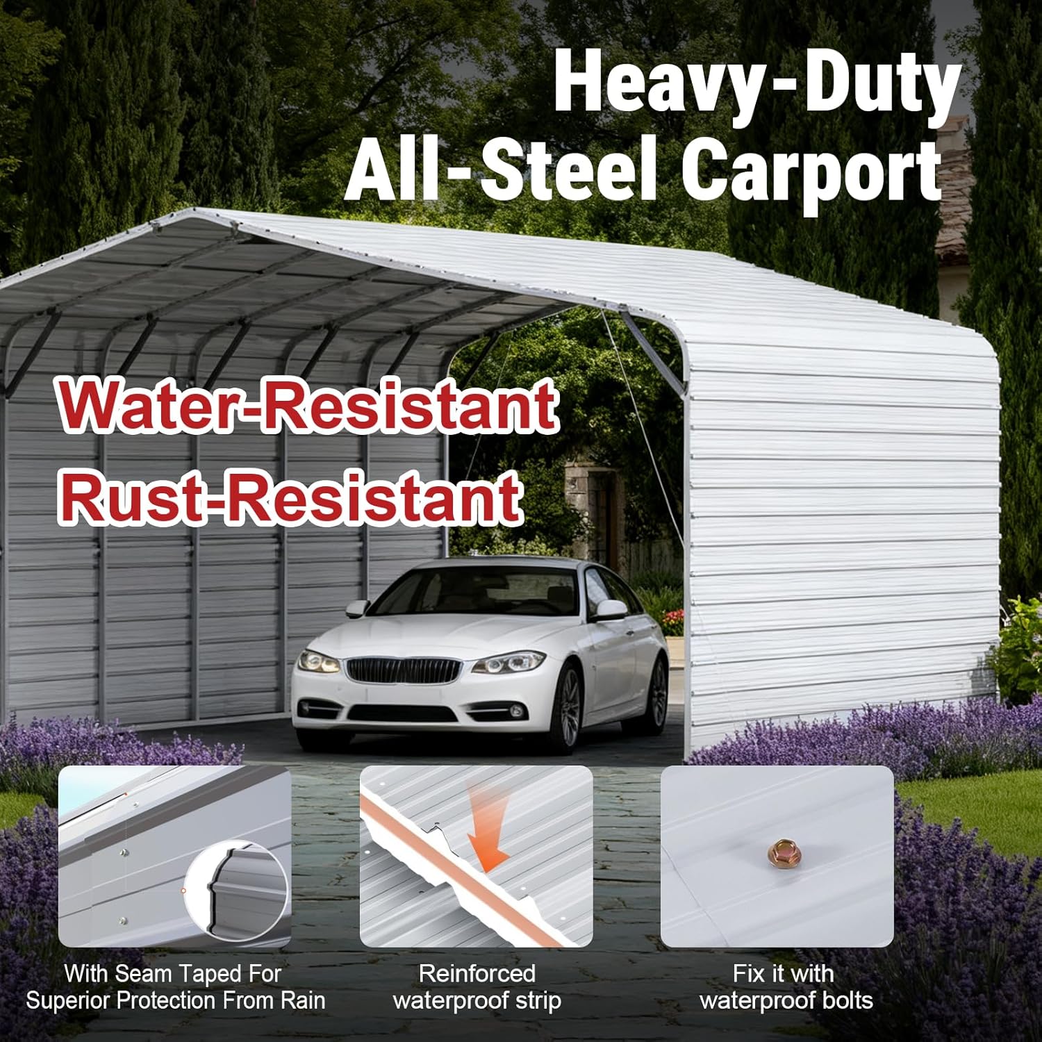 buy 30x20 galvanized metal garage,should I buy 30x20 steel garage,best all-steel carport with side panels,30x20 metal garage pros cons,heavy duty carport for trucks worth buying,30x20 outdoor vehicle shelter vs carport performance testing and real-world results
