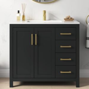 Image 1 of buy 36 inch black bathroom vanity