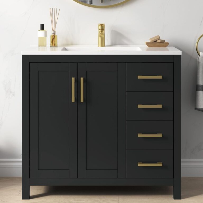 Image 1 of buy 36 inch black bathroom vanity