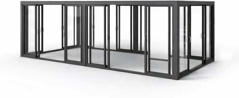 Image 1 of buy 360 glass pergola with louvered roof