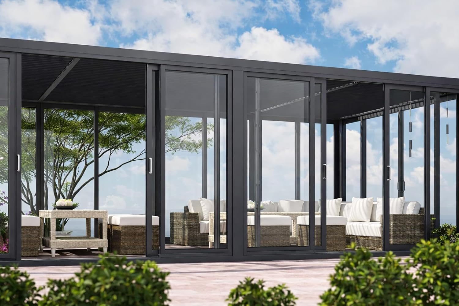 buy 360 glass pergola with louvered roof,360 glass pergola worth it,best 4 sided glass pergola,manual louvered roof pros cons,should I buy a panoramic glass pergola,20x10 glass pergola vs alternatives unboxing and complete package contents