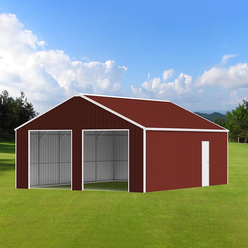 buy 45x25 metal garage barn,should I buy a 45x25 metal garage,45x25 metal barn pros cons,45x25 metal garage worth buying,best large prefab steel building,Teemful 45x25 metal shed honest - detailed features and technical specifications