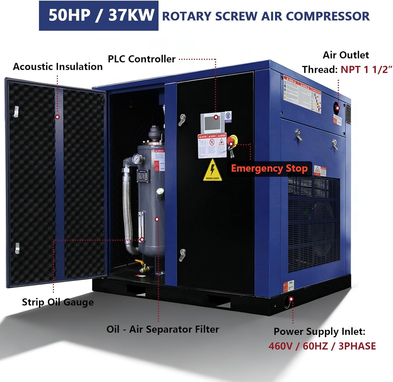 Step-by-step guide for buy 50HP rotary screw air compressor,50HP air compressor worth buying,best industrial rotary screw compressor,Sinolink 50HP compressor pros cons,50HP vs 40HP air compressor,should I buy a 50HP compressor - complete tutorial