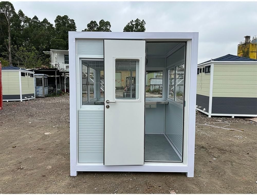 buy 6.5x6.5ft guard booth,guard booth worth buying,best portable guardhouse,6.5x6.5 guard shack pros cons,should I buy a guard booth,guard booth vs security shed unboxing and complete package contents