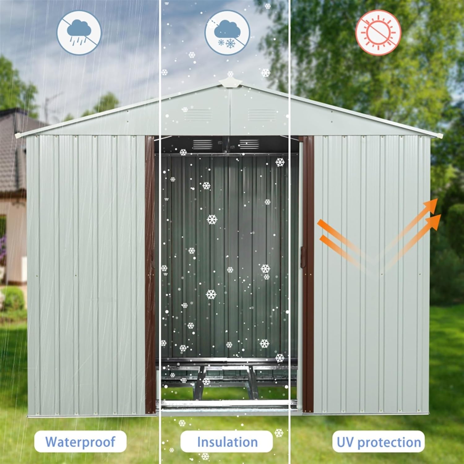 buy 8x4 metal storage shed,best outdoor storage shed,8x4 metal shed worth it,metal garden shed pros cons,compact tool shed vs plastic,should I buy a metal storage shed performance testing and real-world results