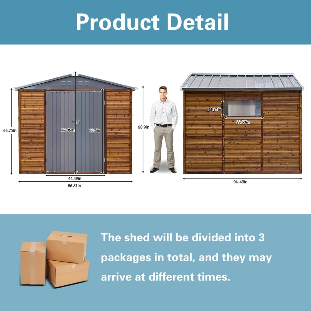 Reviews - Buy 8x8 Metal Wood Hybrid Shed: Honest Pros & Cons Analysis buy 8x8 metal wood hybrid shed,8x8 hybrid shed worth buying,best 8x8 metal and wood shed,CallMeGo hybrid shed pros cons,should I buy an 8x8 hybrid shed,8x8 tool shed vs alternatives unboxing and complete package contents