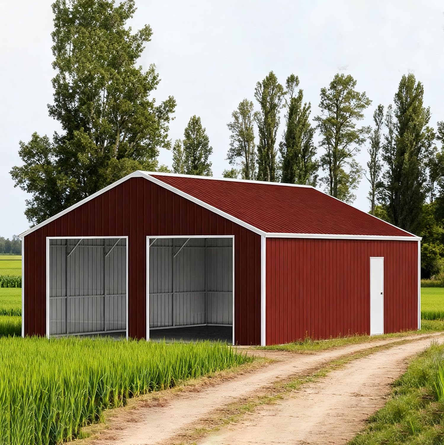 buy ABH 45ft metal garage,ABH 45ft metal garage worth it,ABH metal garage pros cons,best heavy duty steel garage,ABH 45x25 garage vs alternatives,should I buy ABH metal garage unboxing and complete package contents