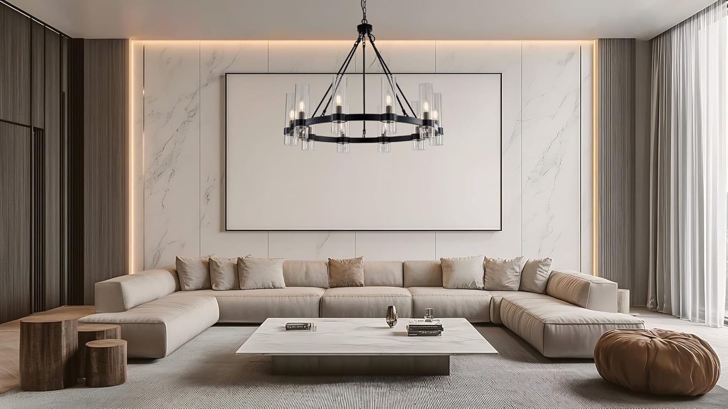 buy AEULYTIR 32 inch chandelier,AEULYTIR chandelier worth buying,32 inch wagon wheel chandelier pros cons,best modern farmhouse chandelier,should I buy the AEULYTIR wagon wheel light,AEULYTIR vs other farmhouse chandeliers unboxing and complete package contents