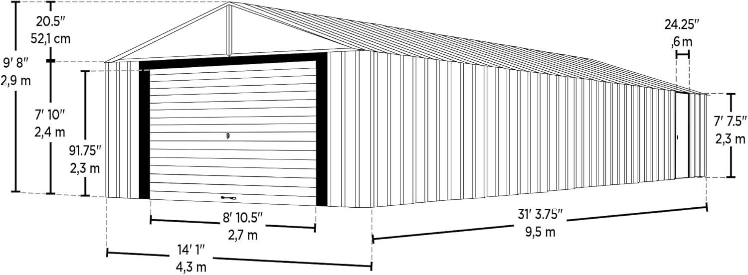 buy Arrow Murryhill Garage 14x31,Arrow Murryhill Garage 14x31 pros cons,should I buy a prefabricated metal garage,Arrow garage vs competitors,best metal garage for storage,Arrow Murryhill Garage worth buying unboxing and complete package contents