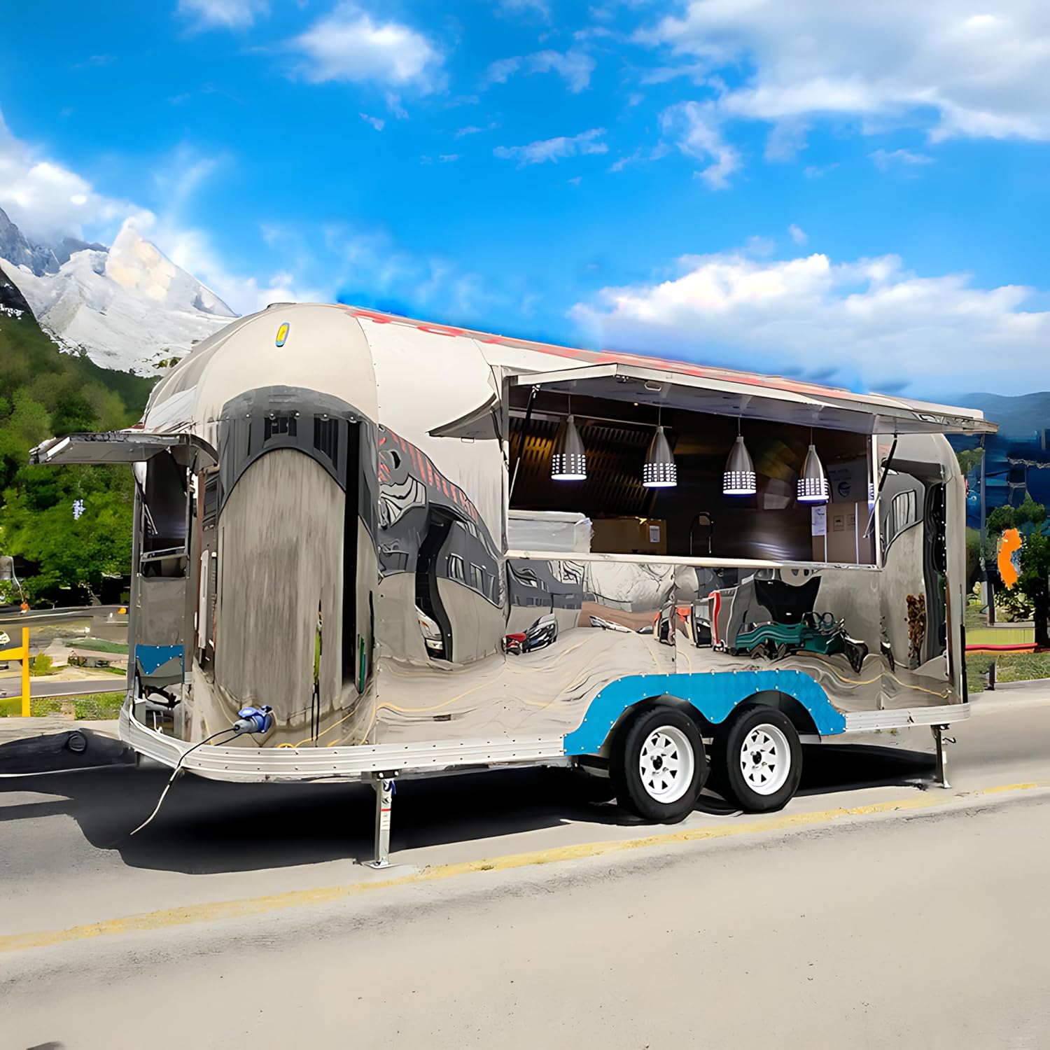 buy COGSUN Mirror Food Trailer,should I buy a Mirror Food Trailer,COGSUN Mirror Food Trailer pros cons,Mirror Food Trailer worth buying,best mobile food trailer,COGSUN vs other food trucks - detailed features and technical specifications