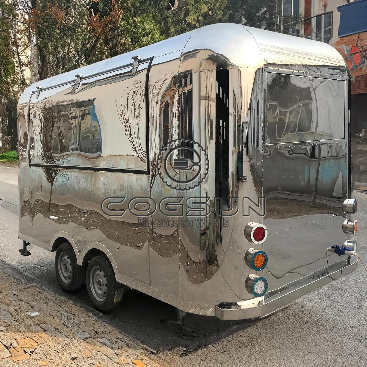 buy COGSUN mirror food trailer,COGSUN mirror trailer worth buying,mirror food trailer pros cons,best mobile kitchen vending cart,should I buy a mirror concession trailer,COGSUN vs other food trailers unboxing and complete package contents
