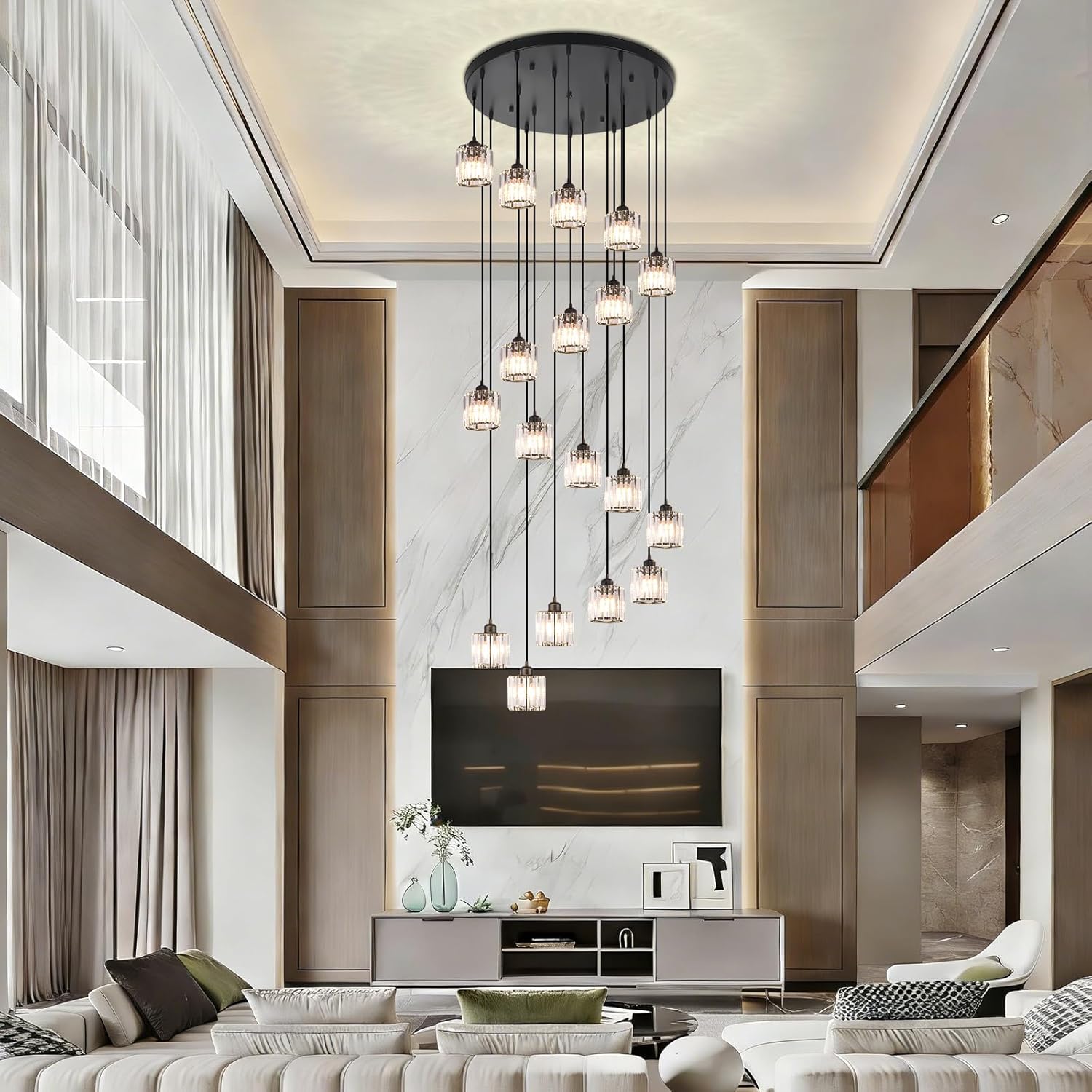 buy Cainjiazh raindrop chandelier,Cainjiazh chandelier worth buying,best long pendant light for high ceilings,raindrop chandelier pros cons,should I buy a Cainjiazh chandelier,Cainjiazh vs other foyer lights unboxing and complete package contents