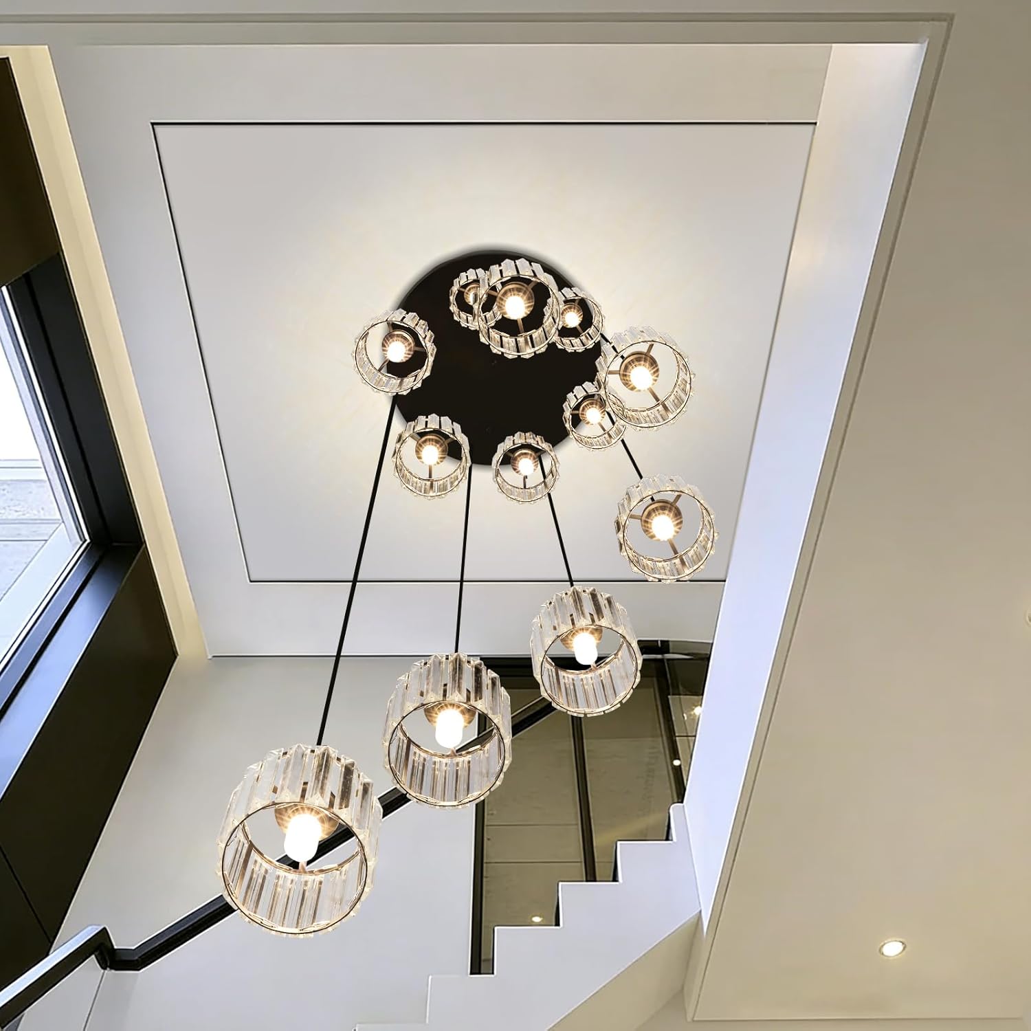 buy Cainjiazh raindrop chandelier,Cainjiazh chandelier worth buying,best long pendant light for high ceilings,raindrop chandelier pros cons,should I buy a Cainjiazh chandelier,Cainjiazh vs other foyer lights performance testing and real-world results