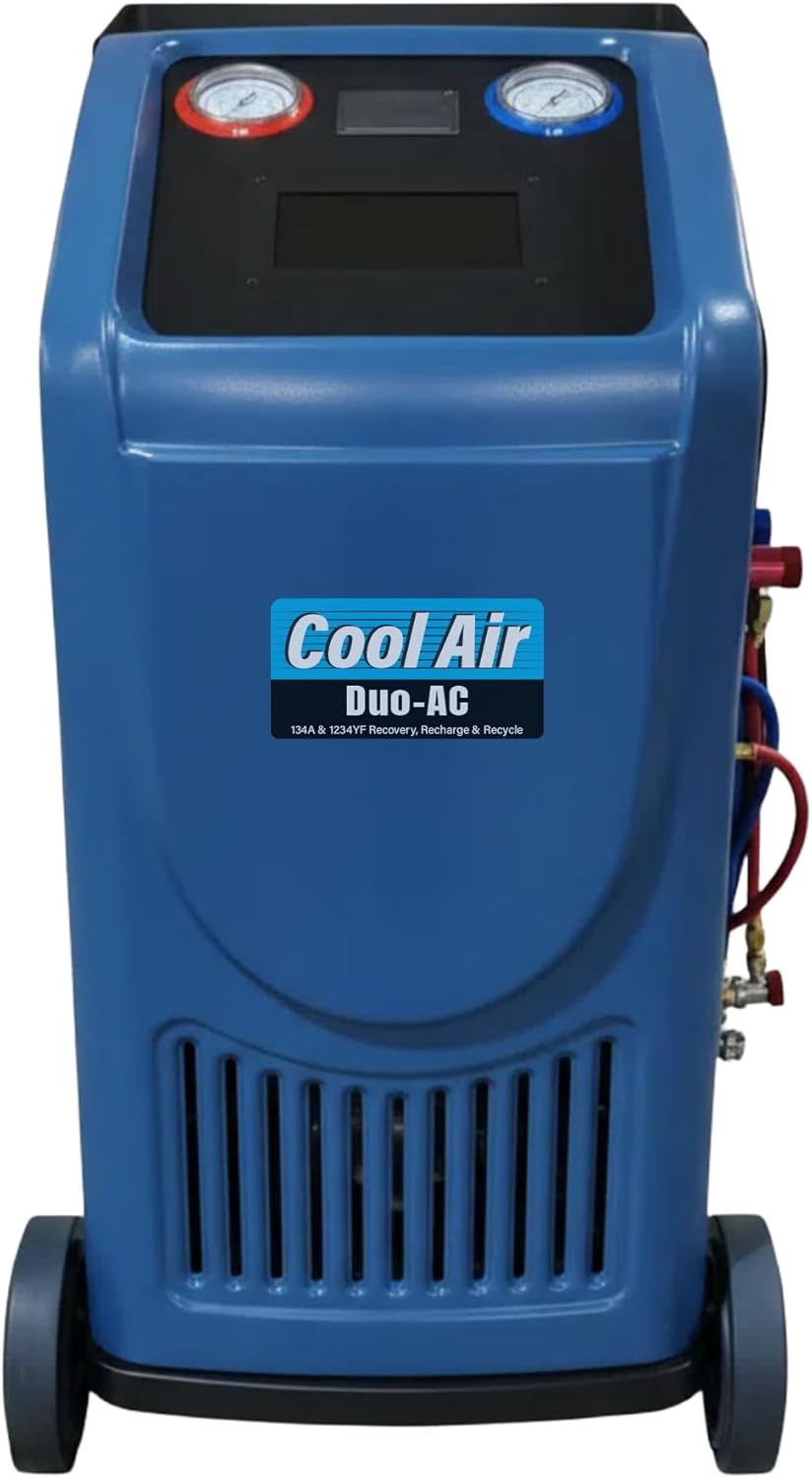 buy Cool Air Duo-AC Machine,Cool Air Duo-AC worth buying,best automotive A/C recovery station,Duo-AC pros and cons,Cool Air Duo-AC vs alternatives,should I buy a Duo-AC machine - detailed features and technical specifications