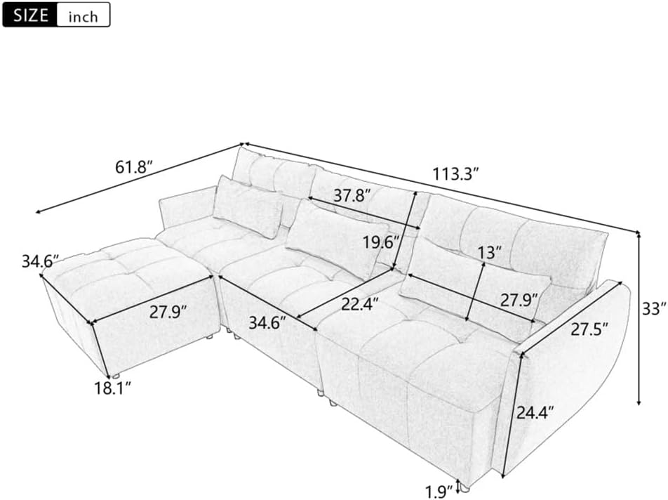 Step-by-step guide for buy DUYHBAWRS sectional sofa,DUYHBAWRS sofa pros cons,best L-shaped sofa with ottoman,sectional sofa worth buying,should I buy DUYHBAWRS couch,DUYHBAWRS vs other sectionals - complete tutorial