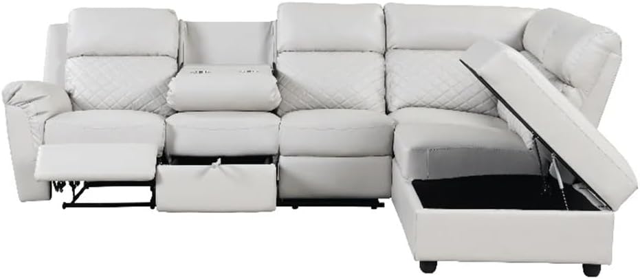 buy Duyhbawrs reclining sectional,Duyhbawrs sectional worth buying,best reclining sectional with cup holders,white faux leather sectional pros cons,should I buy a Duyhbawrs sofa,reclining sectional with console vs alternatives performance testing and real-world results