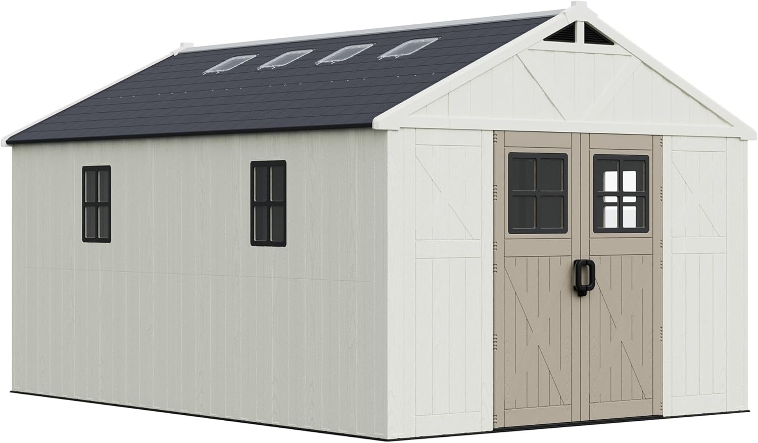 buy GUNJI 10x14 resin outdoor shed,GUNJI 10x14 resin shed pros cons,best resin outdoor storage shed,GUNJI plastic shed worth buying,resin shed vs metal shed durability,should I buy GUNJI outdoor shed unboxing and complete package contents