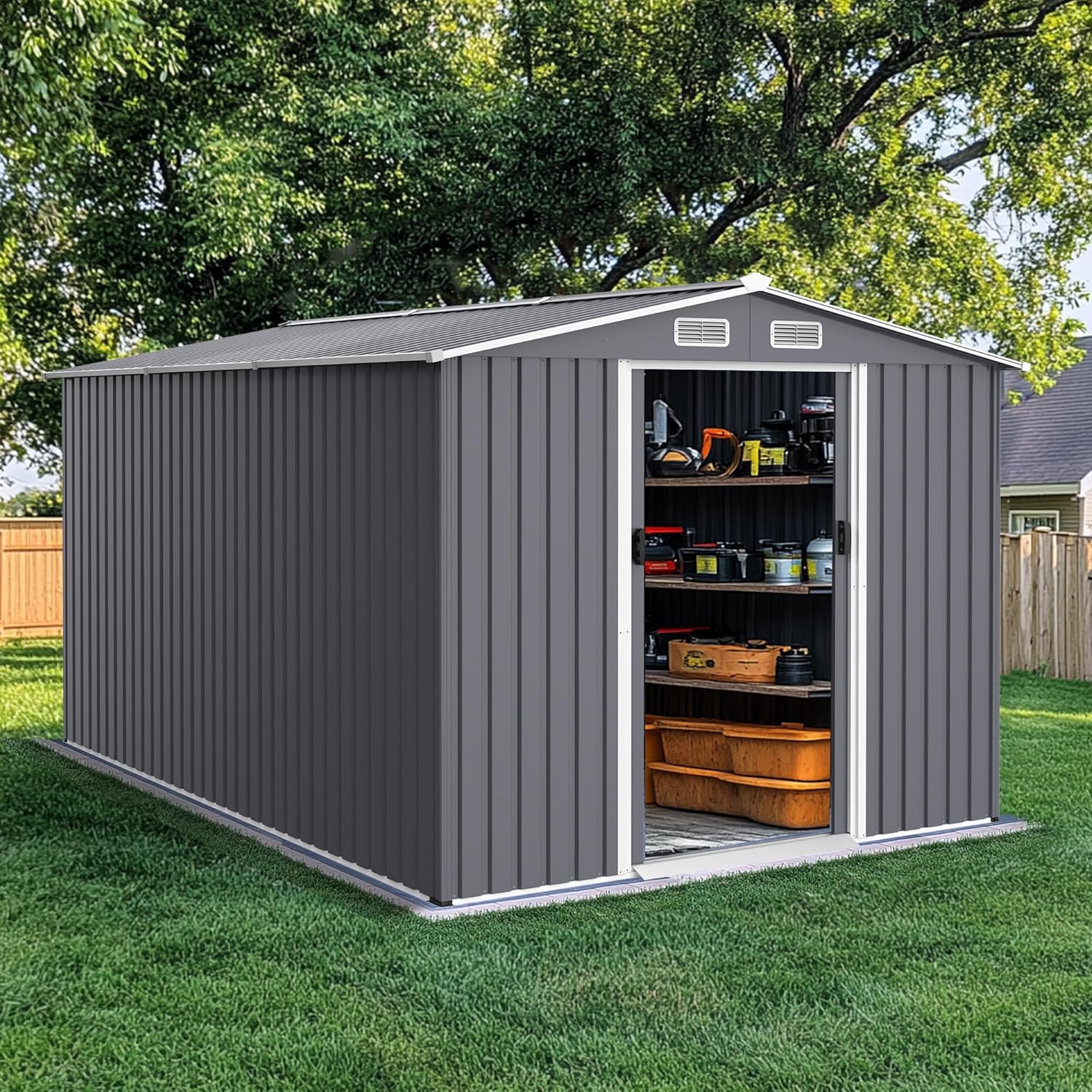 buy Ginkartu 8x12 metal shed,Ginkartu shed worth buying,8x12 metal shed pros cons,best large metal storage shed,Ginkartu vs other sheds,should I buy a Ginkartu shed - detailed features and technical specifications