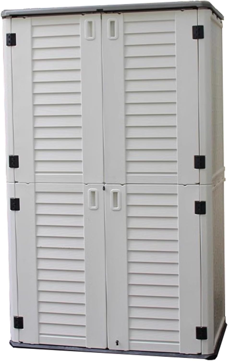 buy HPFHSJ plastic storage shed,HPFHSJ storage shed worth buying,plastic outdoor shed with floor pros cons,HPFHSJ shed vs Suncast,lockable plastic shed for small yard,best compact outdoor storage shed - detailed features and technical specifications