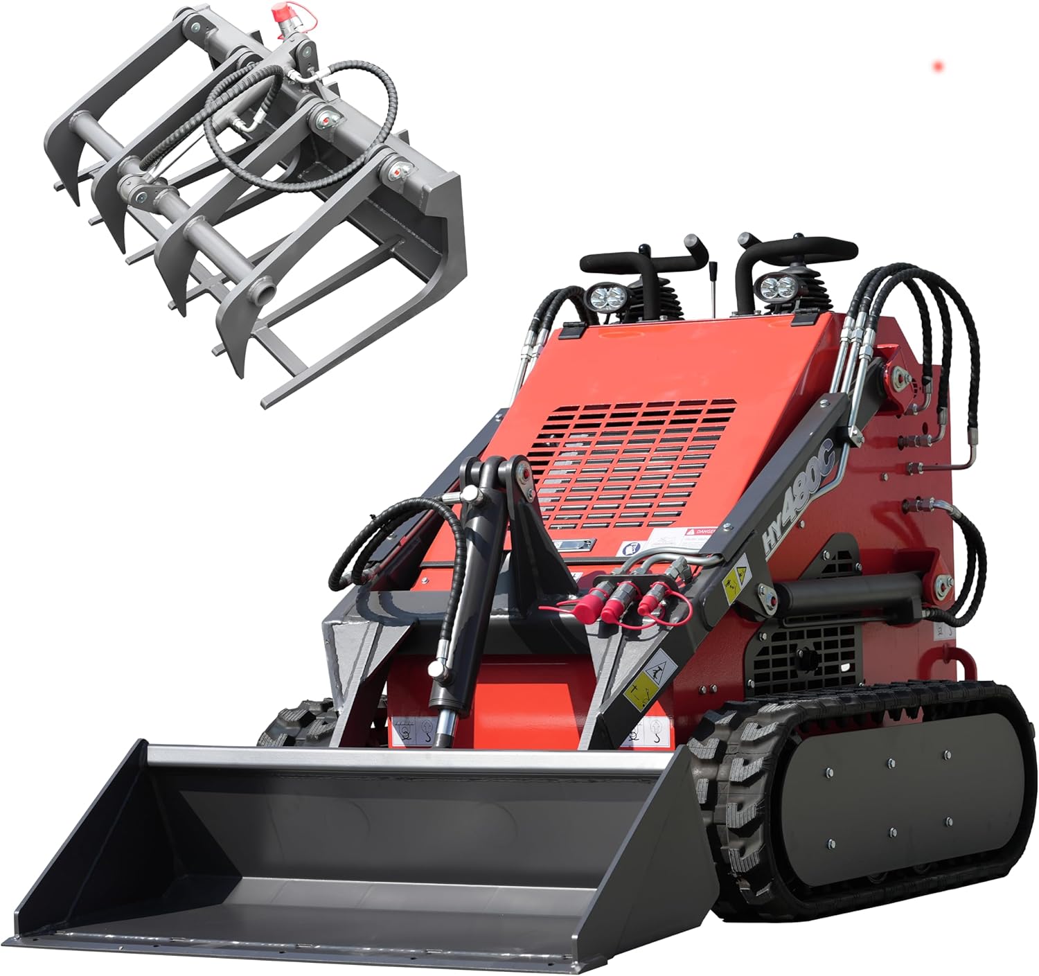 buy HY480C+ Grapple mini skid steer,HY480C+ Grapple worth buying,best mini skid steer with grapple,HY480C+ pros and cons,HY480C+ vs other mini skid steers,should I buy the HY480C+ Grapple - detailed features and technical specifications