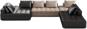Image 1 of buy Italian minimalist leather sofa