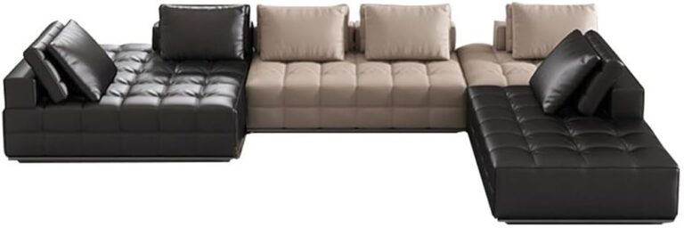 Image 1 of buy Italian minimalist leather sofa