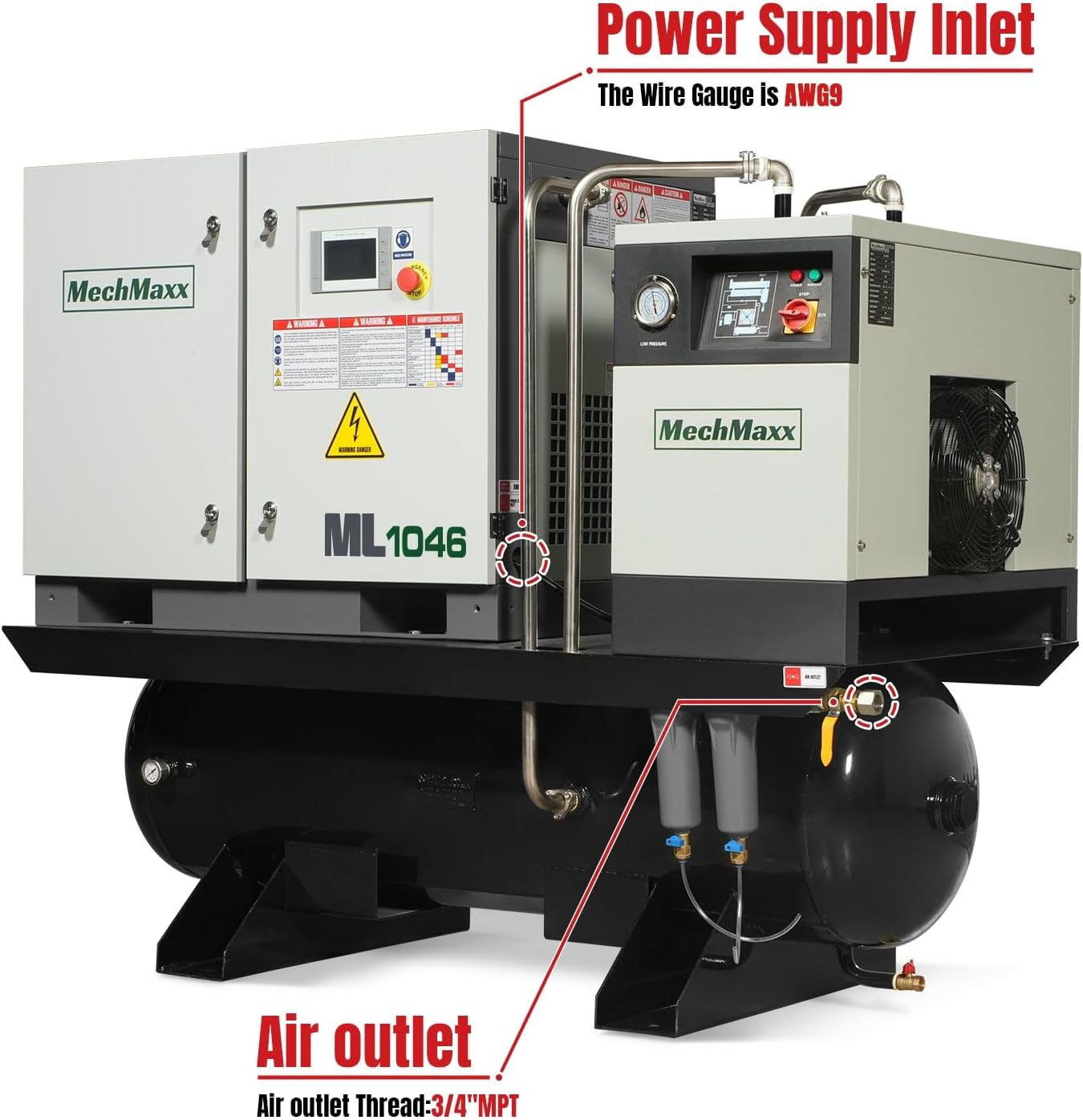 buy MechMaxx 10HP air compressor,MechMaxx 10HP worth buying,MechMaxx 10HP pros cons,MechMaxx 10HP vs alternatives,should I buy MechMaxx 10HP,best industrial rotary screw compressor unboxing and complete package contents