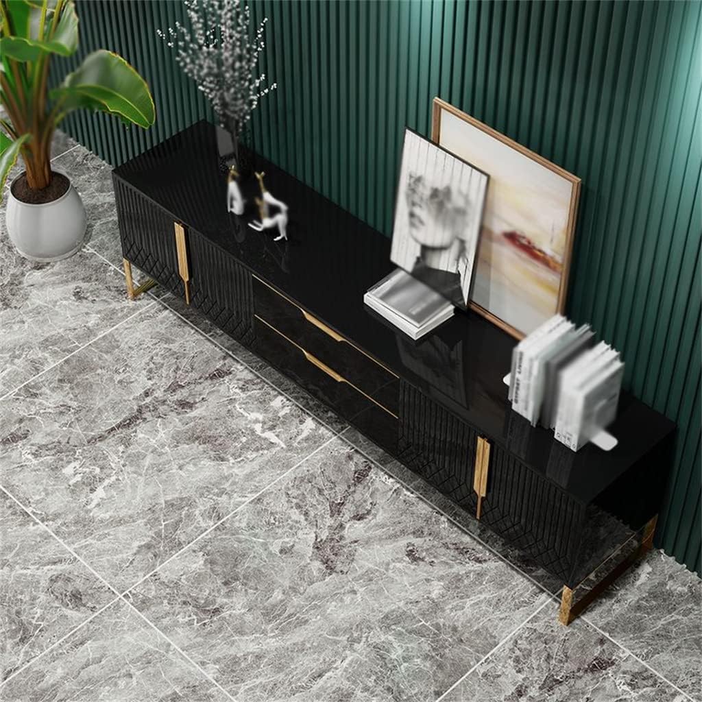 Reviews - Buy Modern Blackwood TV Stand: Honest Pros & Cons Analysis Real-world testing of the Modern Blackwood TV stand with a large TV and components loaded, assessing if the Modern Blackwood TV stand is worth it