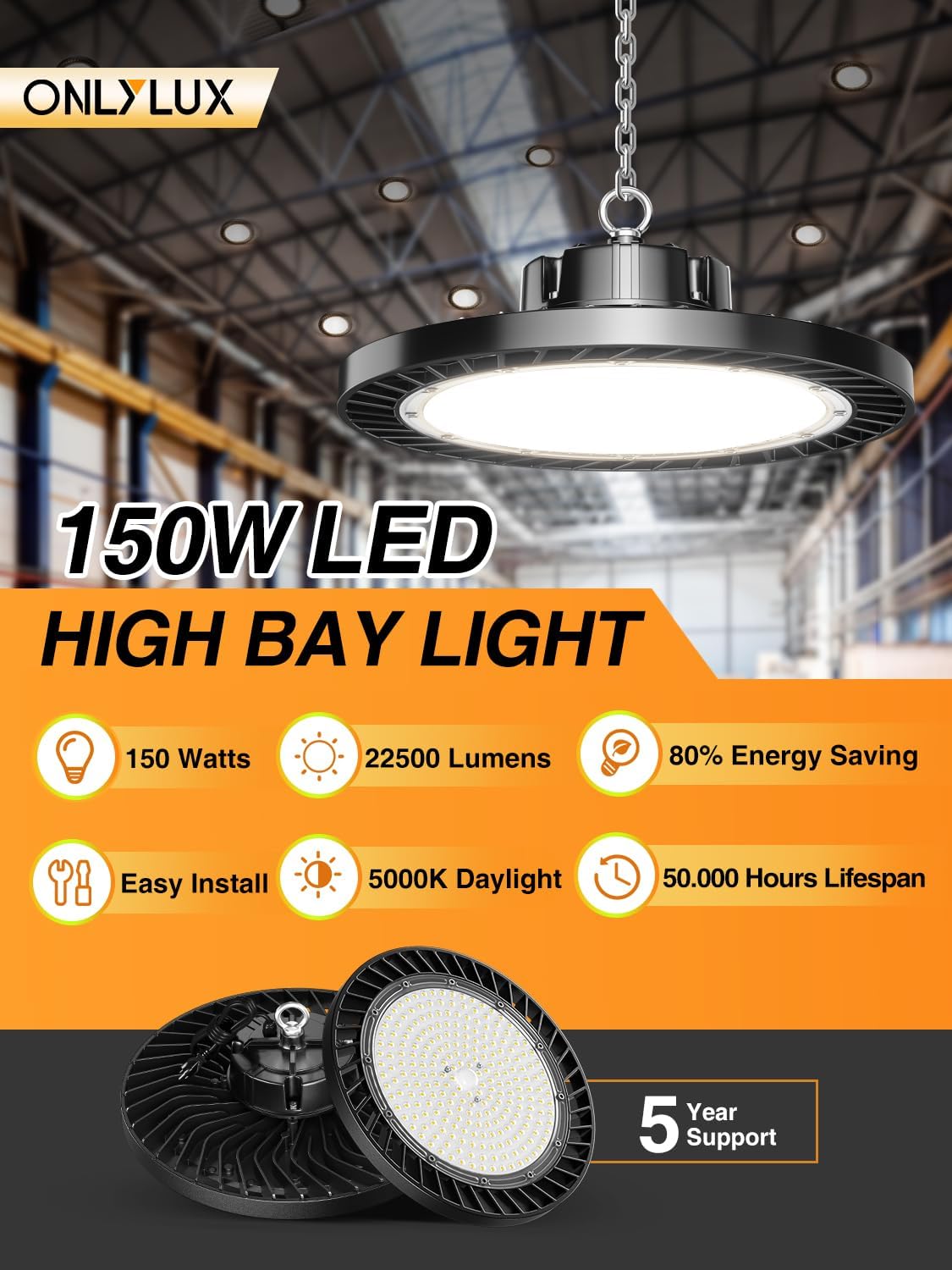 buy ONLYLUX UFO LED high bay lights,ONLYLUX UFO LED lights worth buying,best UFO LED high bay lights,ONLYLUX 150W high bay lights pros cons,should I buy ONLYLUX UFO lights,ONLYLUX vs other high bay lights unboxing and complete package contents