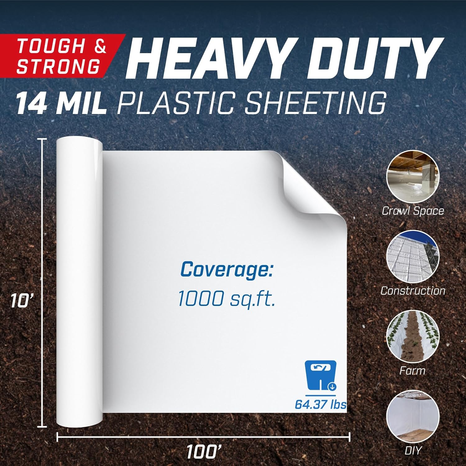 buy Purteria crawl space vapor barrier,Purteria vapor barrier worth buying,best crawl space encapsulation plastic,Purteria 14 mil plastic sheeting pros cons,should I buy Purteria vapor barrier,Purteria vs other vapor barriers unboxing and complete package contents