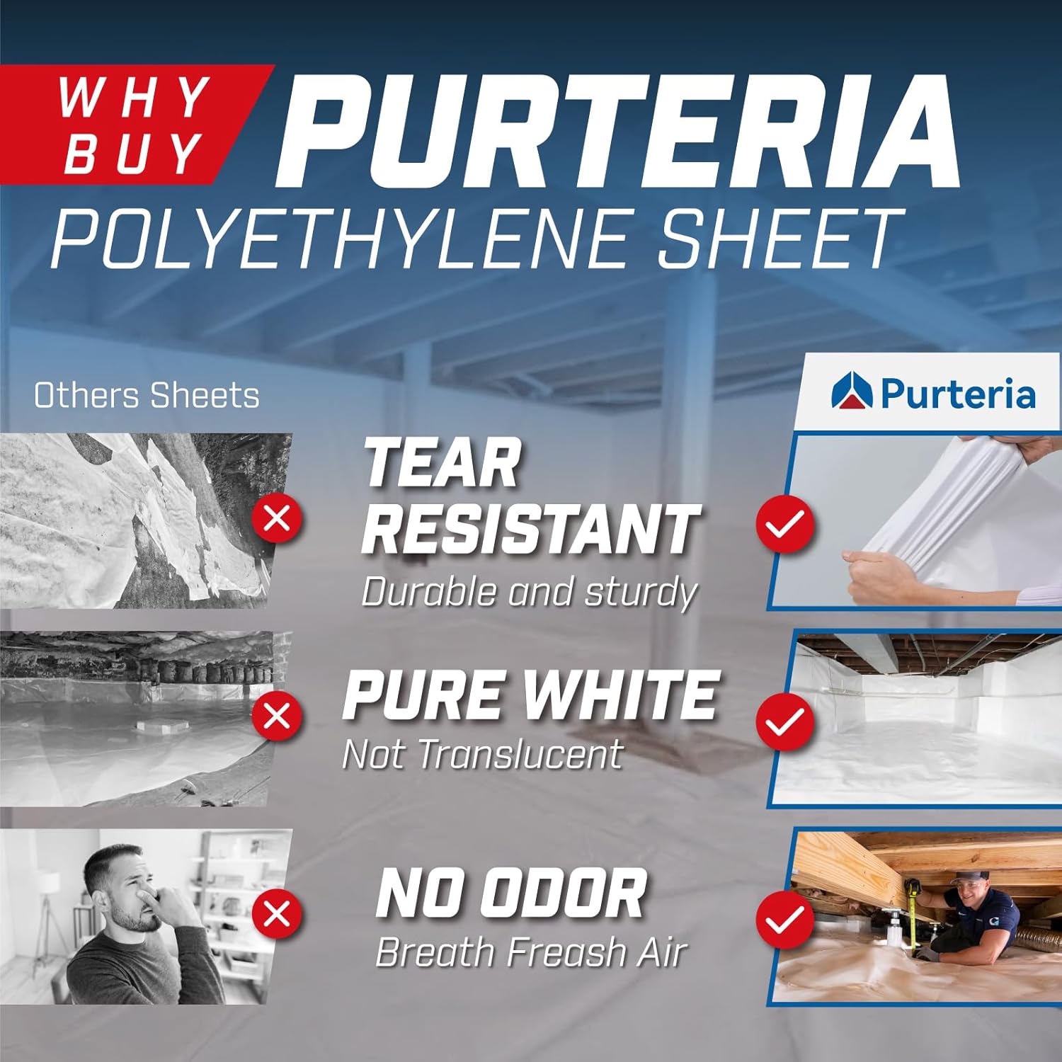 Step-by-step guide for buy Purteria crawl space vapor barrier,Purteria vapor barrier worth buying,best crawl space encapsulation plastic,Purteria 14 mil plastic sheeting pros cons,should I buy Purteria vapor barrier,Purteria vs other vapor barriers - complete tutorial