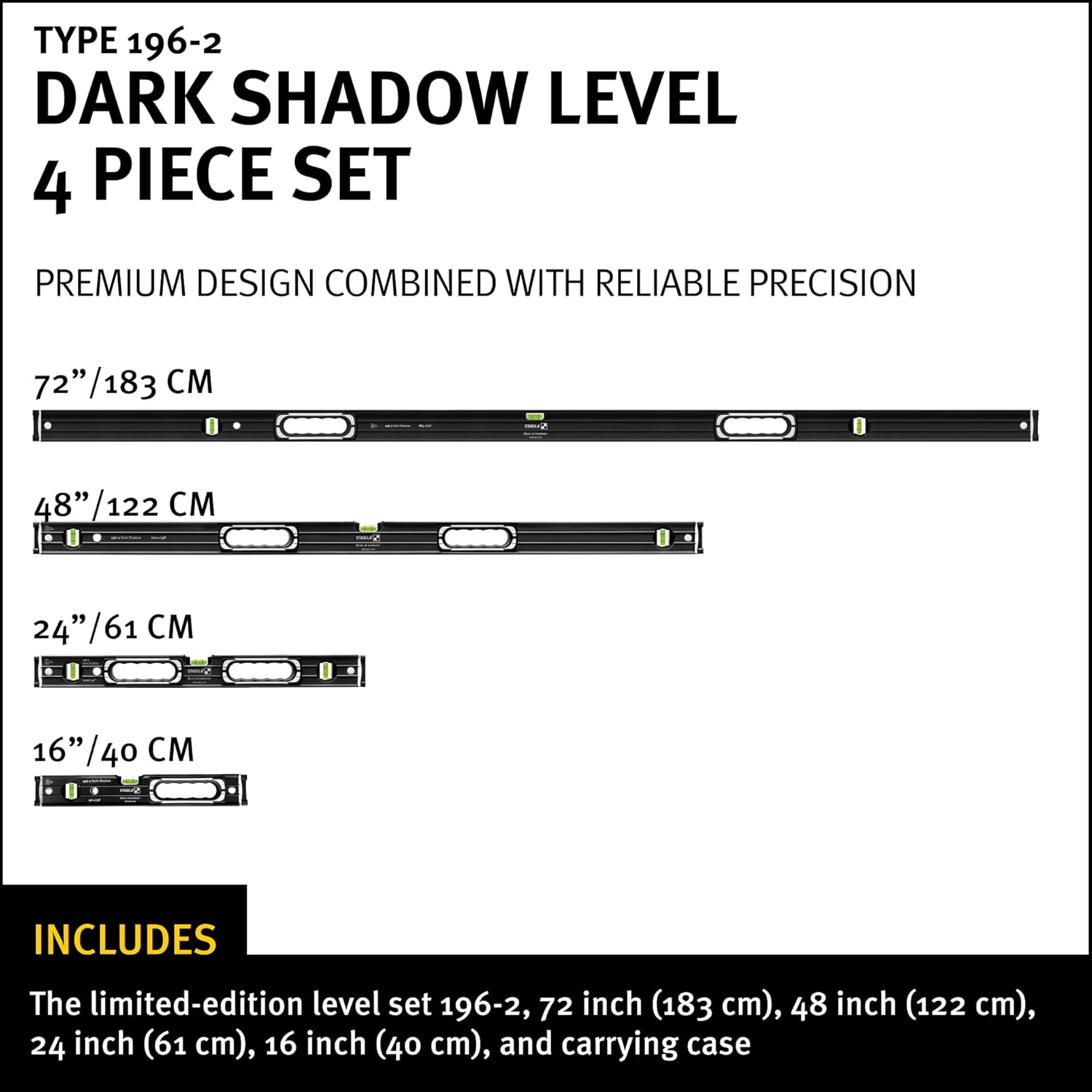 buy STABILA Dark Shadow level set,STABILA 196-2 worth buying,best professional level set,STABILA Dark Shadow pros cons,STABILA vs other levels,should I buy the Dark Shadow set unboxing and complete package contents