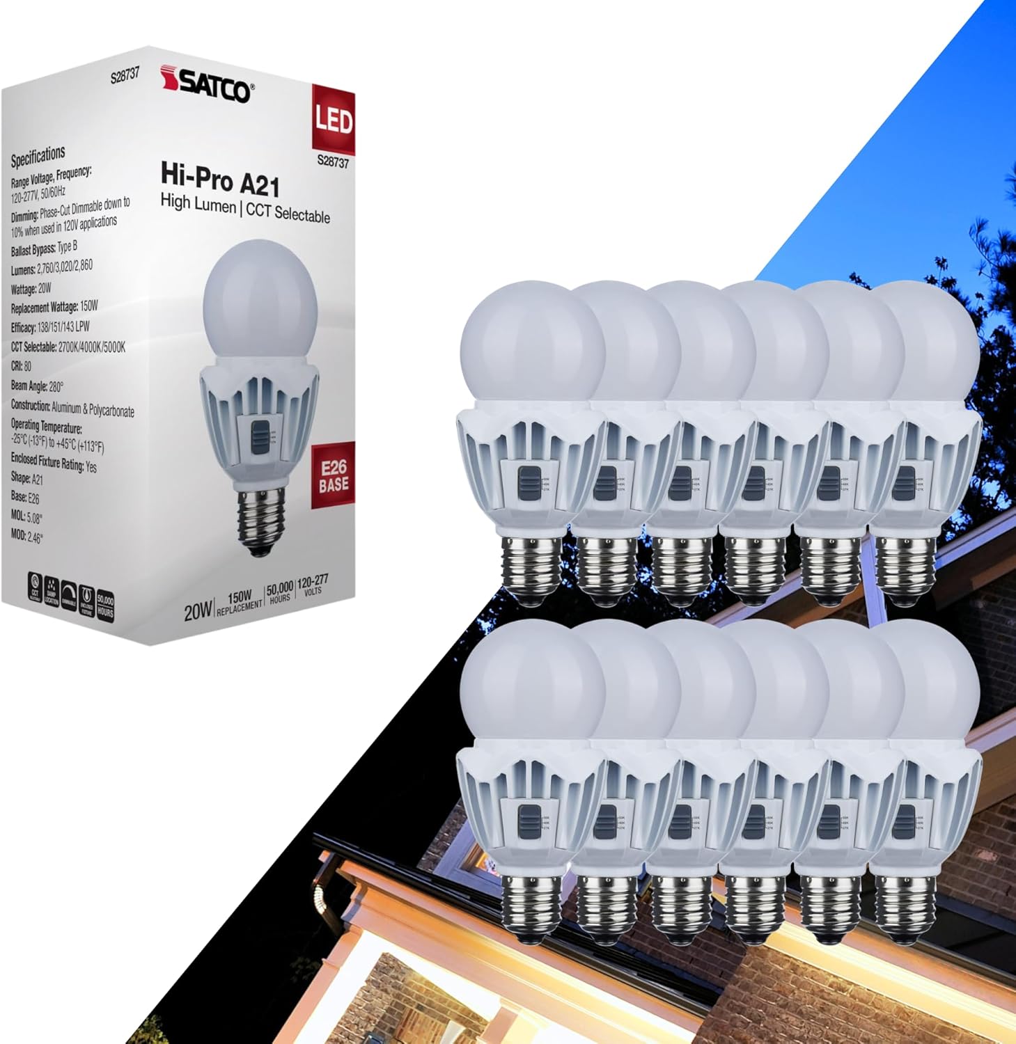 buy Satco S28737 LED bulbs,Satco S28737 worth buying,Satco S28737 pros cons,best A21 LED bulbs,Satco S28737 vs alternatives,should I buy Satco S28737 - detailed features and technical specifications