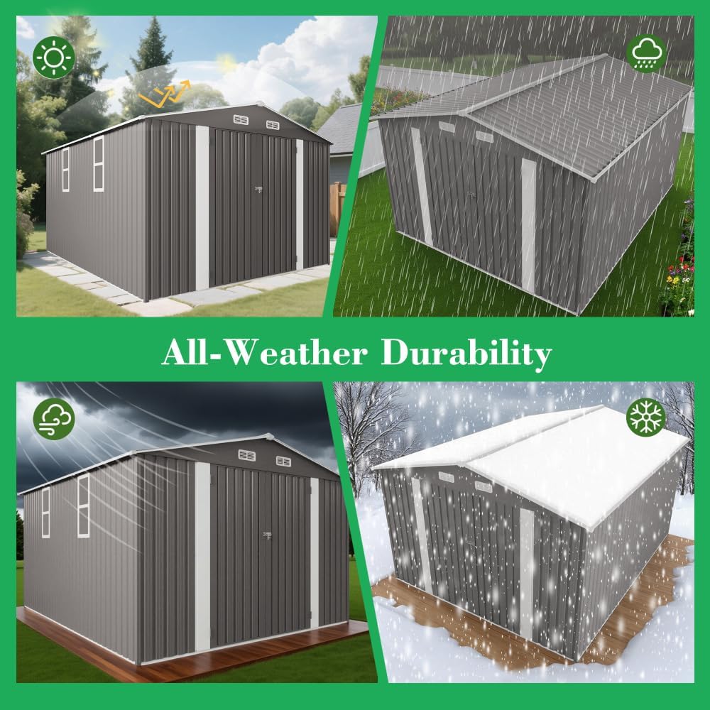 buy Secsofier 10x12 metal shed,Secsofier shed worth buying,10x12 metal shed pros cons,best large outdoor storage shed,Secsofier vs other metal sheds,should I buy a 10x12 metal shed unboxing and complete package contents