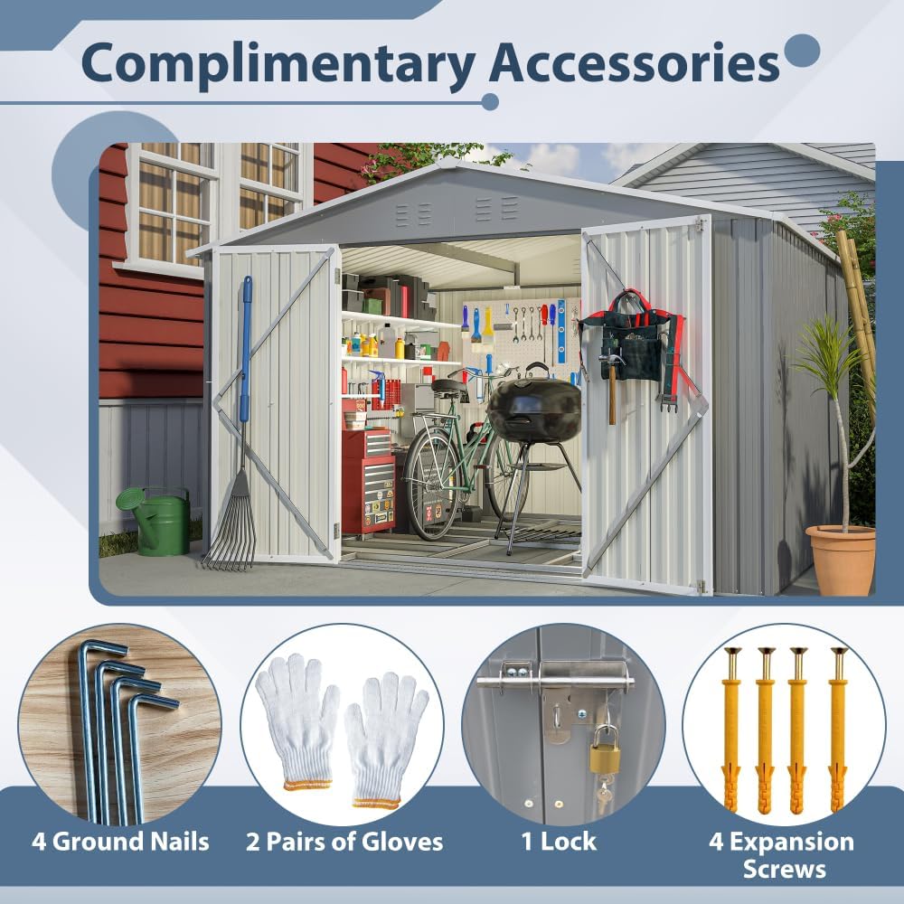 buy Secsofier 10x8 metal shed,Secsofier shed worth buying,best 10x8 outdoor storage shed,metal shed pros and cons,Secsofier vs other garden sheds,should I buy a Secsofier shed performance testing and real-world results