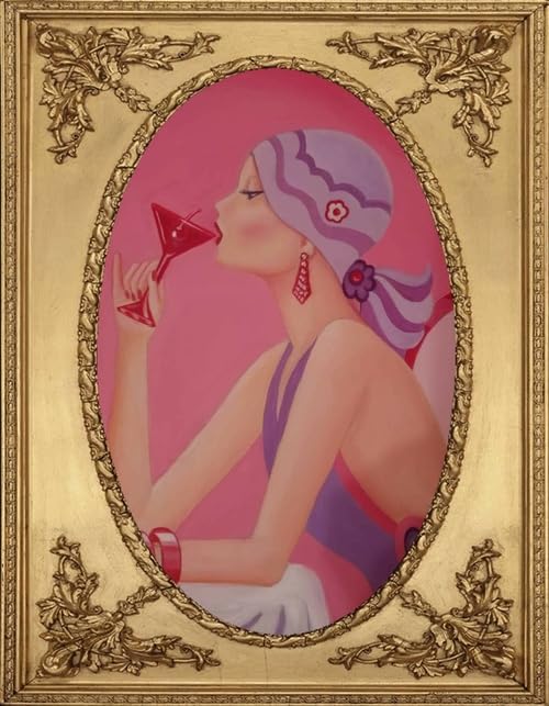 Unboxing the Sharon Tatem painting showing the protective packaging and the artwork ready to hang, a key factor when considering Sharon Tatem painting pros cons