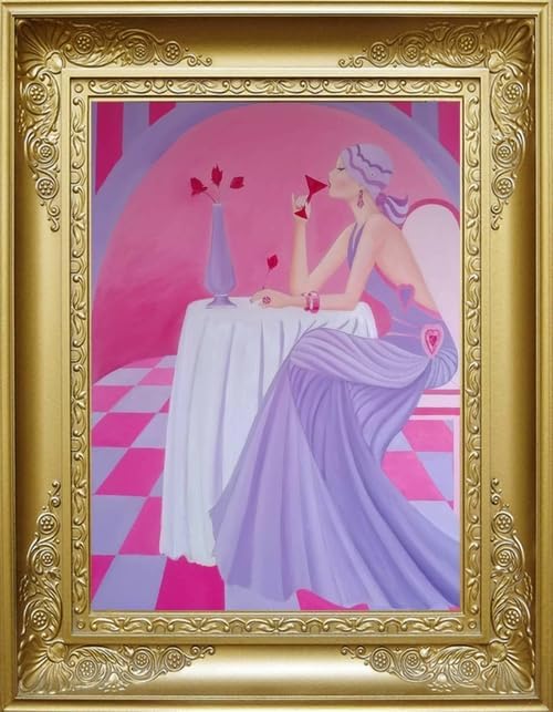 Step-by-step visual guide on hanging and positioning the Sharon Tatem art in a living room setting, helping you decide should I buy Sharon Tatem art