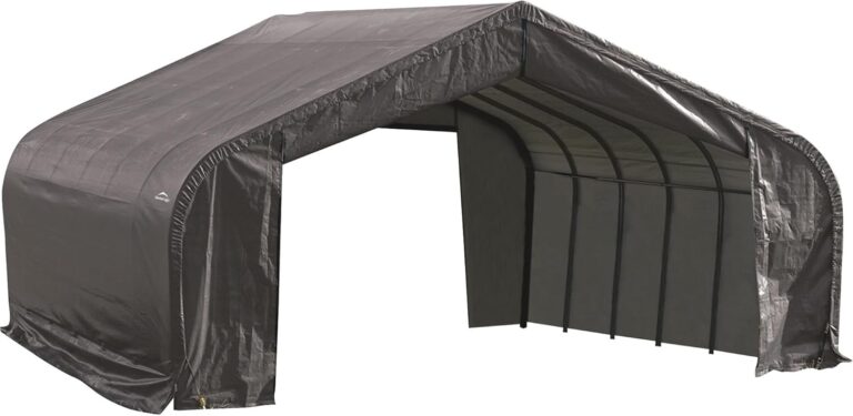 Reviews - Buy ShelterLogic Peak Style Instant Garage: Honest Pros & Cons Image 1 of buy ShelterLogic Peak Style Instant Garage