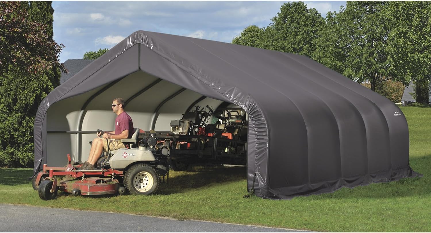 buy ShelterLogic Peak Style Instant Garage,ShelterLogic 82043 pros cons,best instant garage for cars boats trucks,ShelterLogic Peak Style vs other carports,is ShelterLogic garage worth buying,where to get ShelterLogic instant garage unboxing and complete package contents