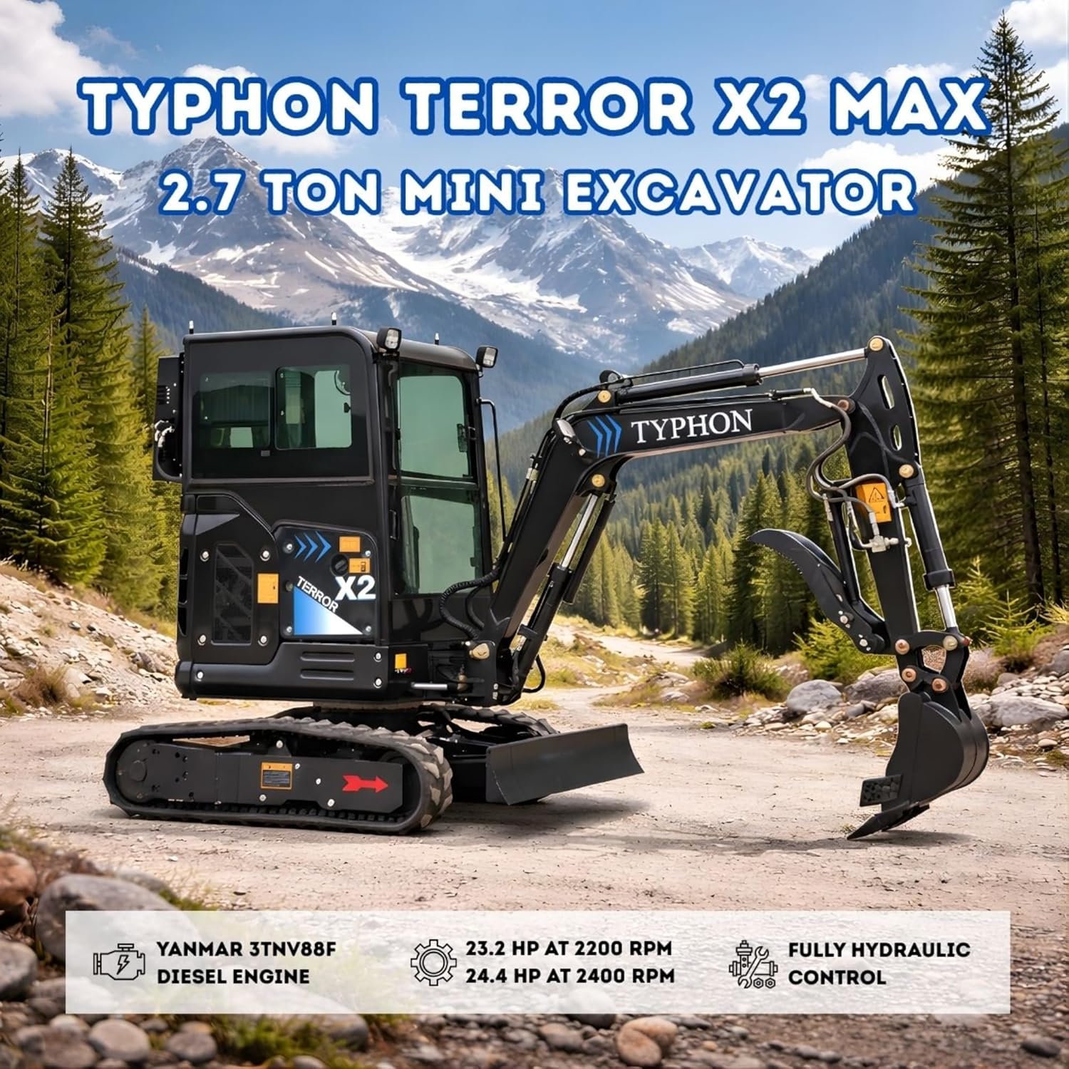 buy TYPHON Terror X2 MAX mini excavator,TYPHON Terror X2 MAX worth buying,TYPHON Terror X2 MAX pros cons,best 2.7-ton mini excavator,TYPHON Terror X2 MAX vs alternatives,should I buy a TYPHON mini excavator unboxing and complete package contents