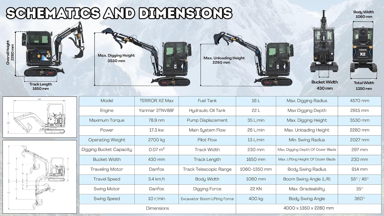 buy TYPHON Terror X2 MAX mini excavator,TYPHON Terror X2 MAX worth buying,TYPHON Terror X2 MAX pros cons,best 2.7-ton mini excavator,TYPHON Terror X2 MAX vs alternatives,should I buy a TYPHON mini excavator performance testing and real-world results