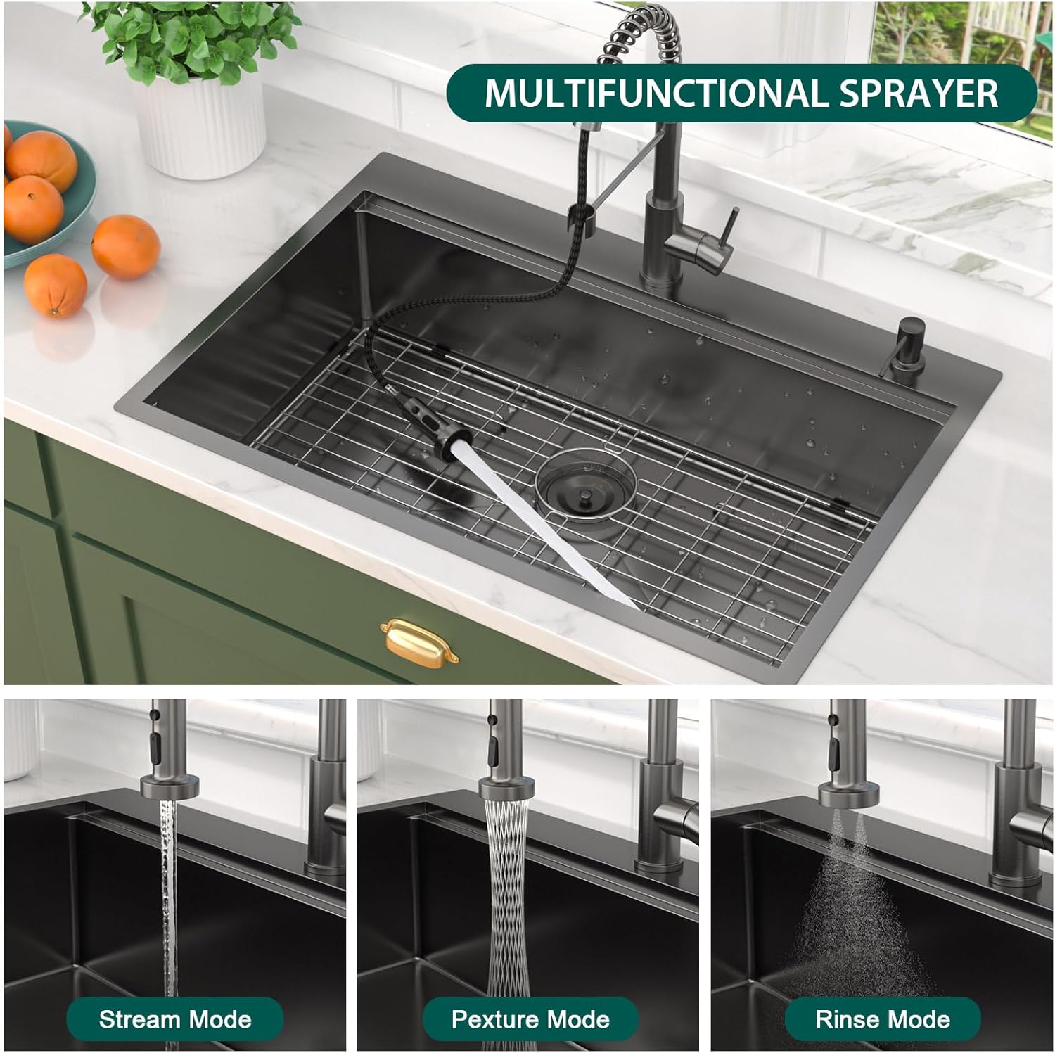 buy Talllor 33x22 drop in sink,Talllor 33x22 sink worth buying,best drop in kitchen sink workstation,Talllor gunmetal black sink pros cons,should I buy a Talllor workstation sink,drop in sink with faucet combo performance testing and real-world results