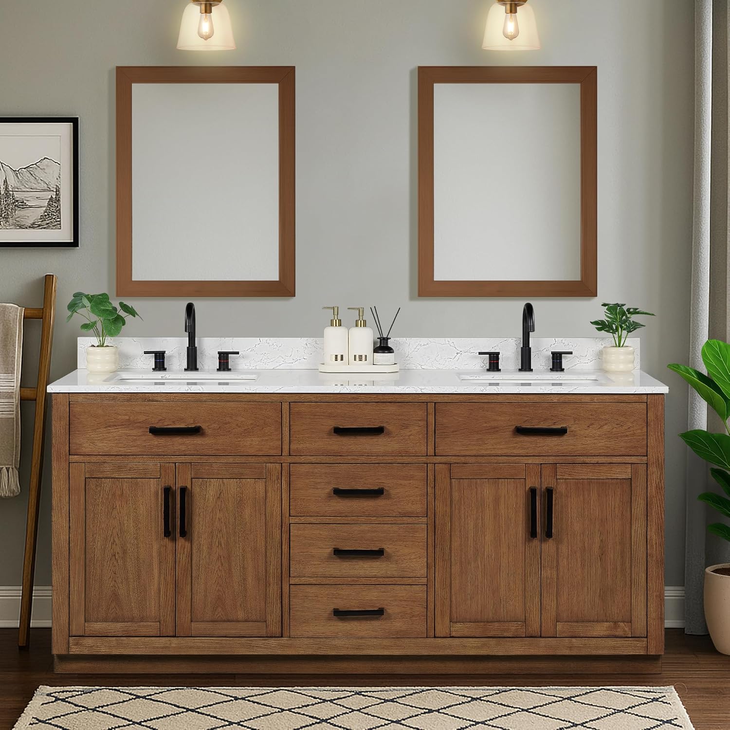 buy XWNE 72-inch bathroom vanity,XWNE 72-inch vanity worth buying,best 72-inch double sink vanity,72-inch dark walnut vanity pros cons,XWNE bathroom vanity honest opinion,72-inch vanity vs other brands - detailed features and technical specifications